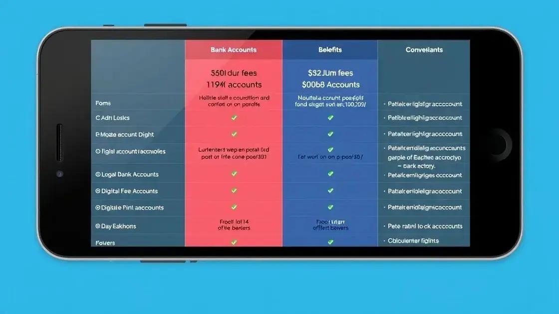 Comparativo entre as principais contas digitais