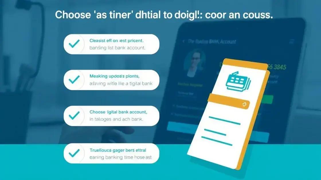 Dicas para escolher a conta ideal