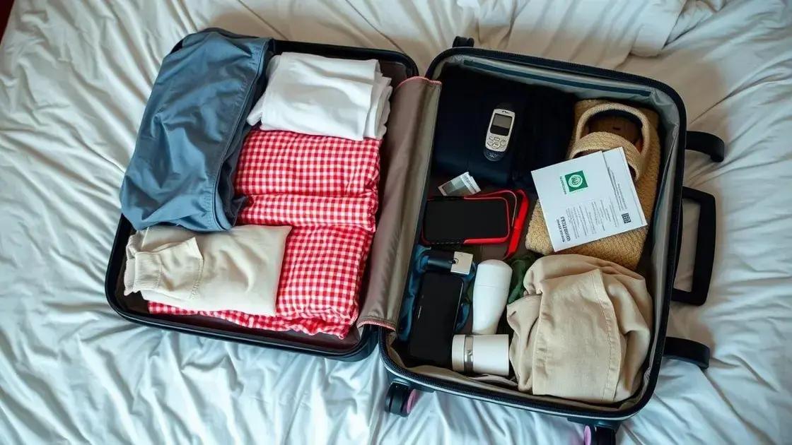 O que levar na mala para uma viagem internacional
