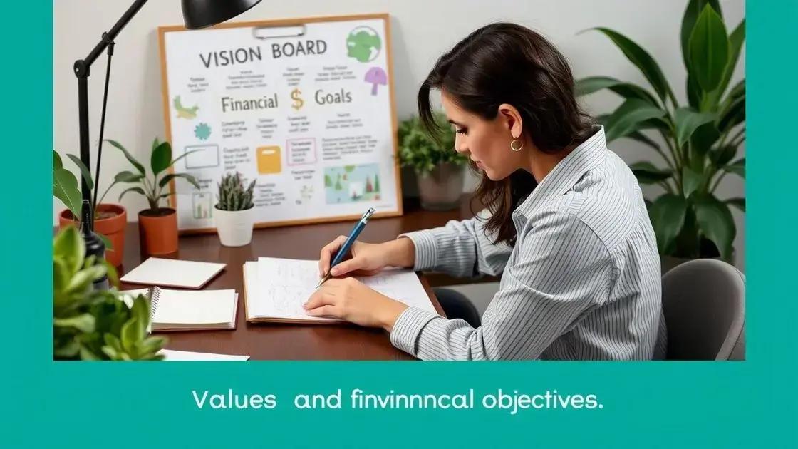 como alinhar valores e objetivos financeiros