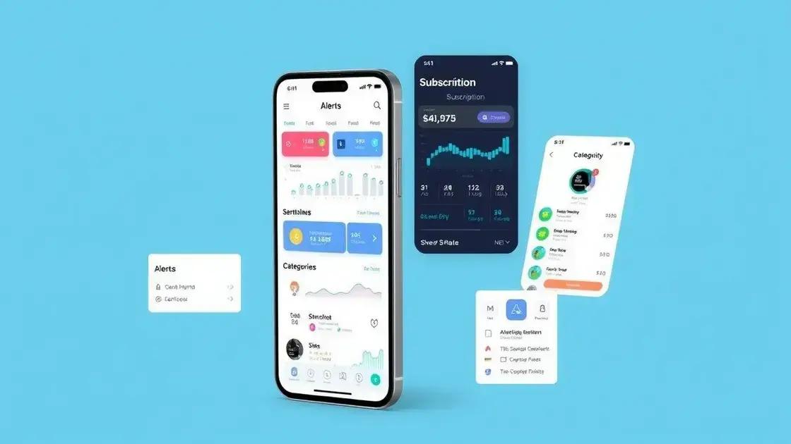 Principais funcionalidades dos apps