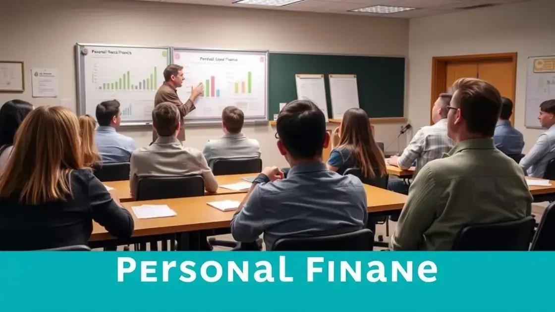 Principais tópicos abordados em cursos de finanças pessoais