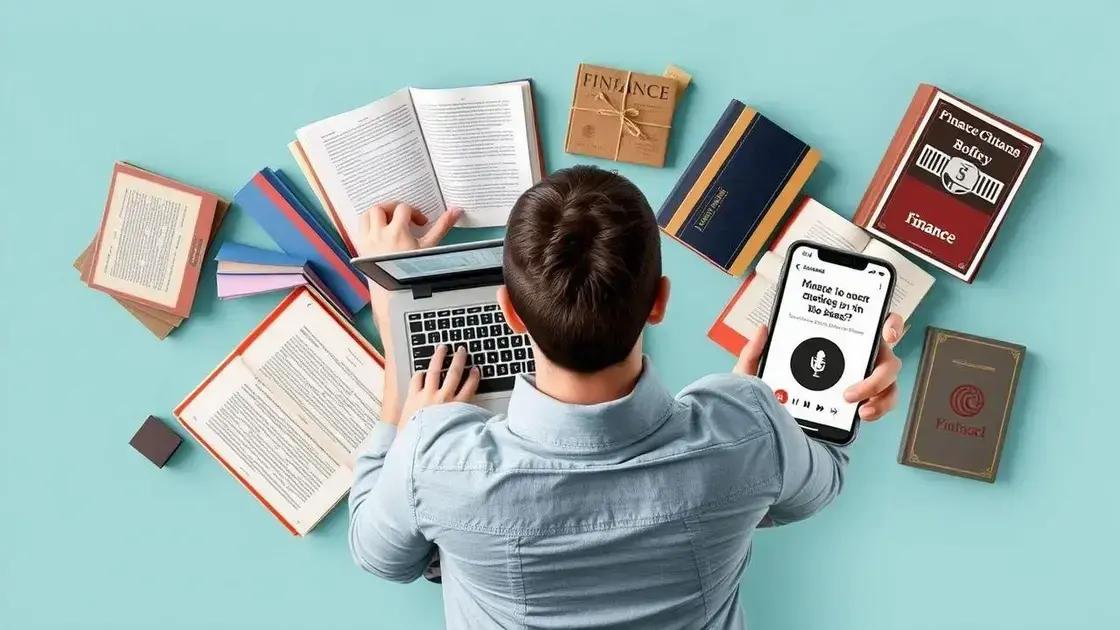Recursos adicionais para educação financeira contínua