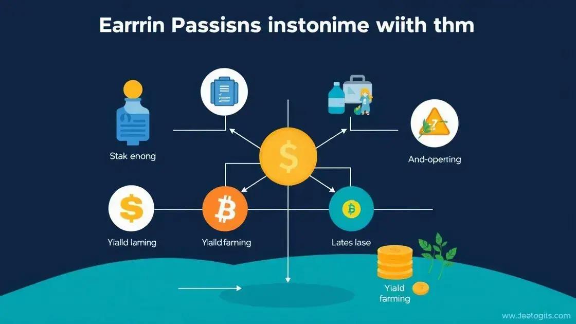 Formas de gerar renda passiva com criptomoedas