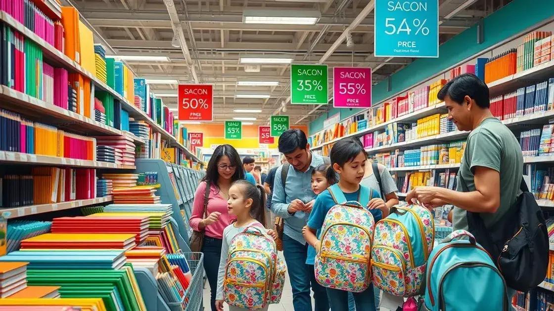 Melhores épocas do ano para comprar itens escolares