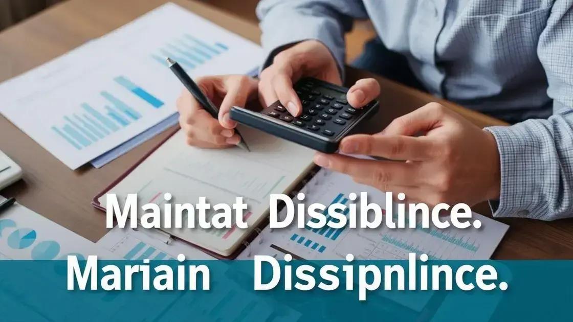Como manter a disciplina financeira e crescer