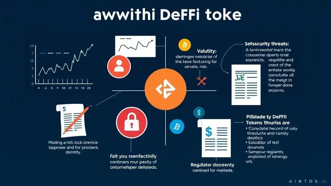 Riscos associados aos tokens DeFi