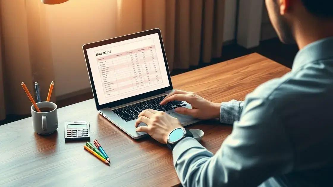 Planilhas simples para controle de gastos