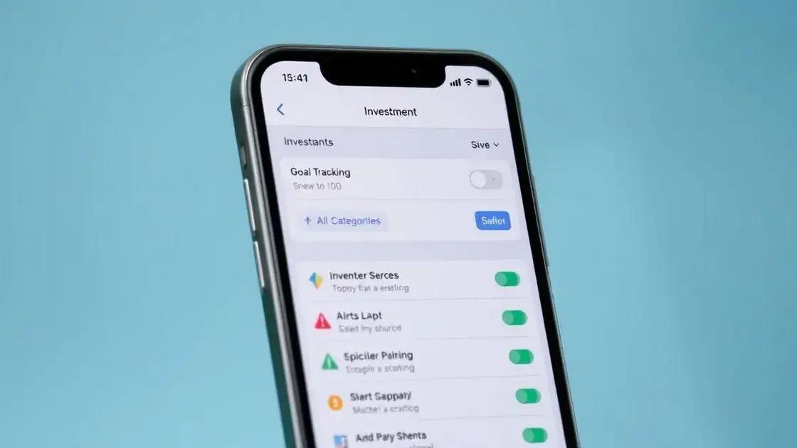 Como personalizar seu investimento no app?