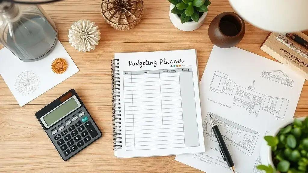 Planejamento financeiro para a decoração do lar